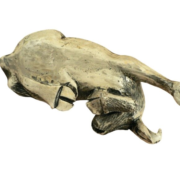 Asian style Ox Sculpture with figurine etched resin - Picture 11 of 11